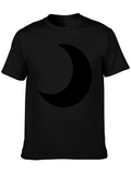 Black Crescent Moon Graphic Tee