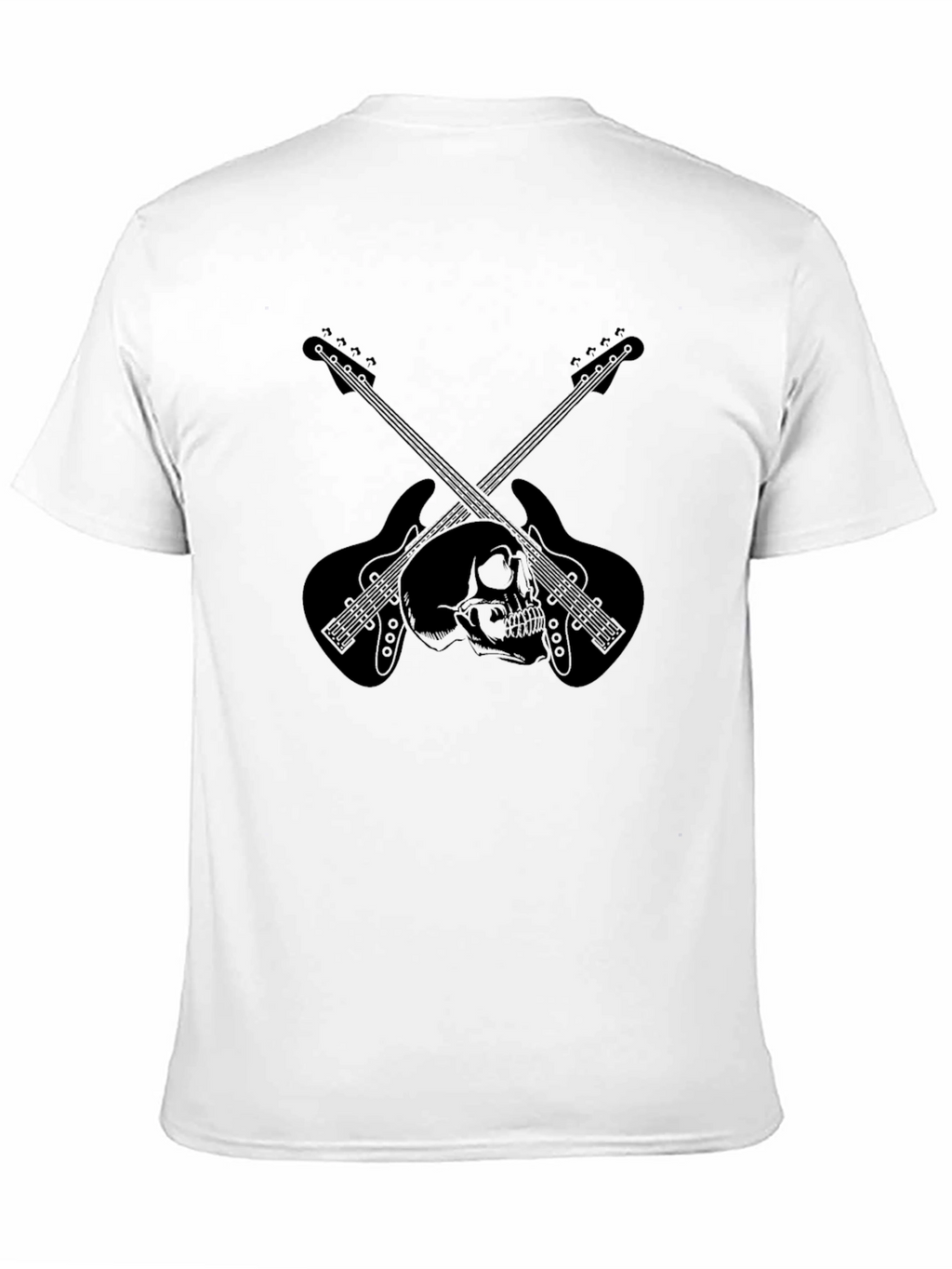 Skull & Guitar Graphic Tee - Rocker Style