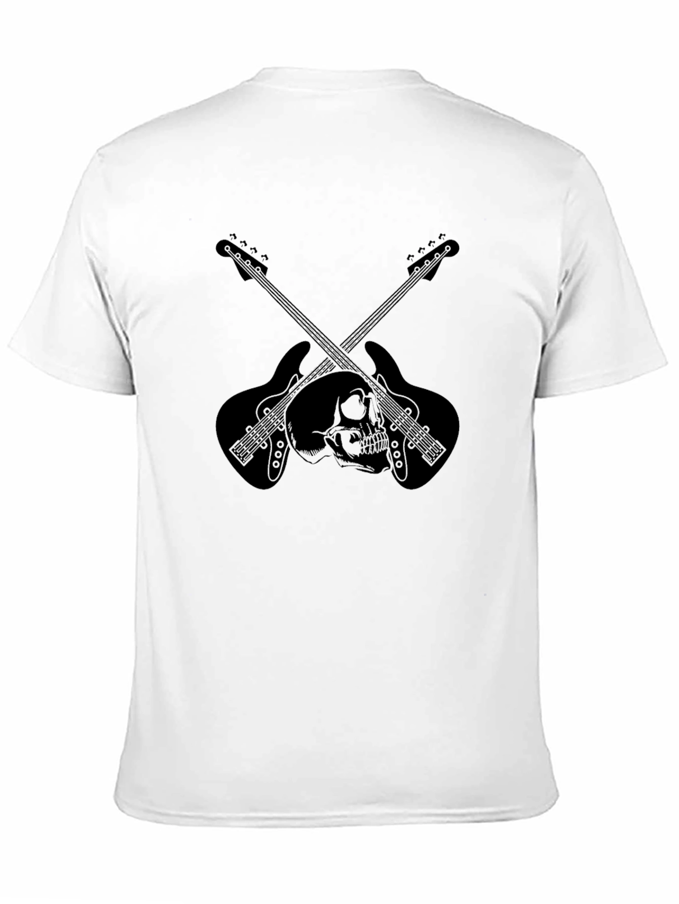 Skull & Guitar Graphic Tee - Rocker Style