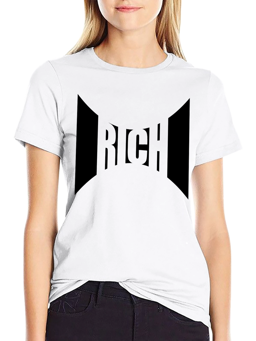 Rich Graphic Tee - Bold Black