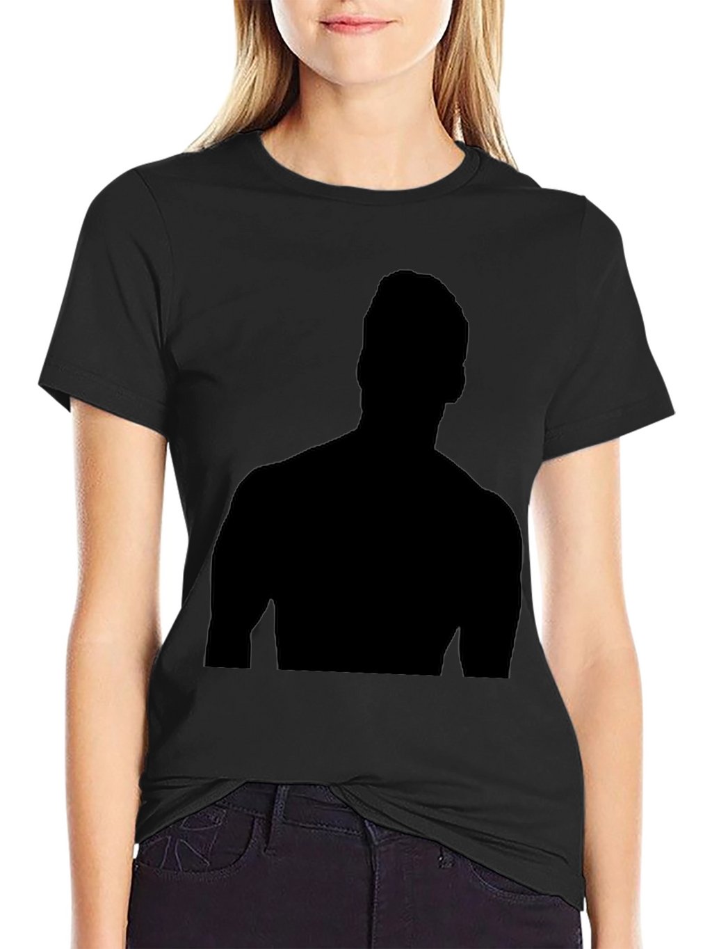 Black Silhouette Graphic Tee - Mens Short Sleeve
