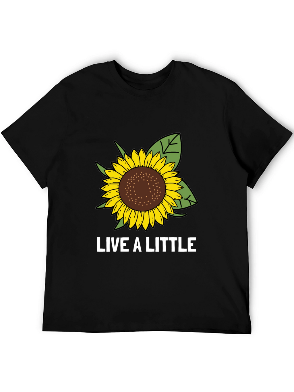 Live a Little Sunflower Graphic Tee