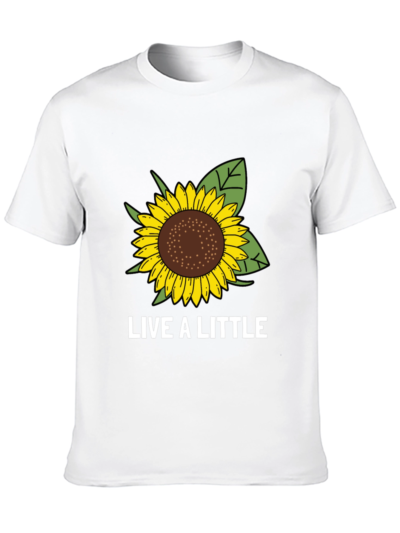 Live a Little Sunflower Graphic Tee