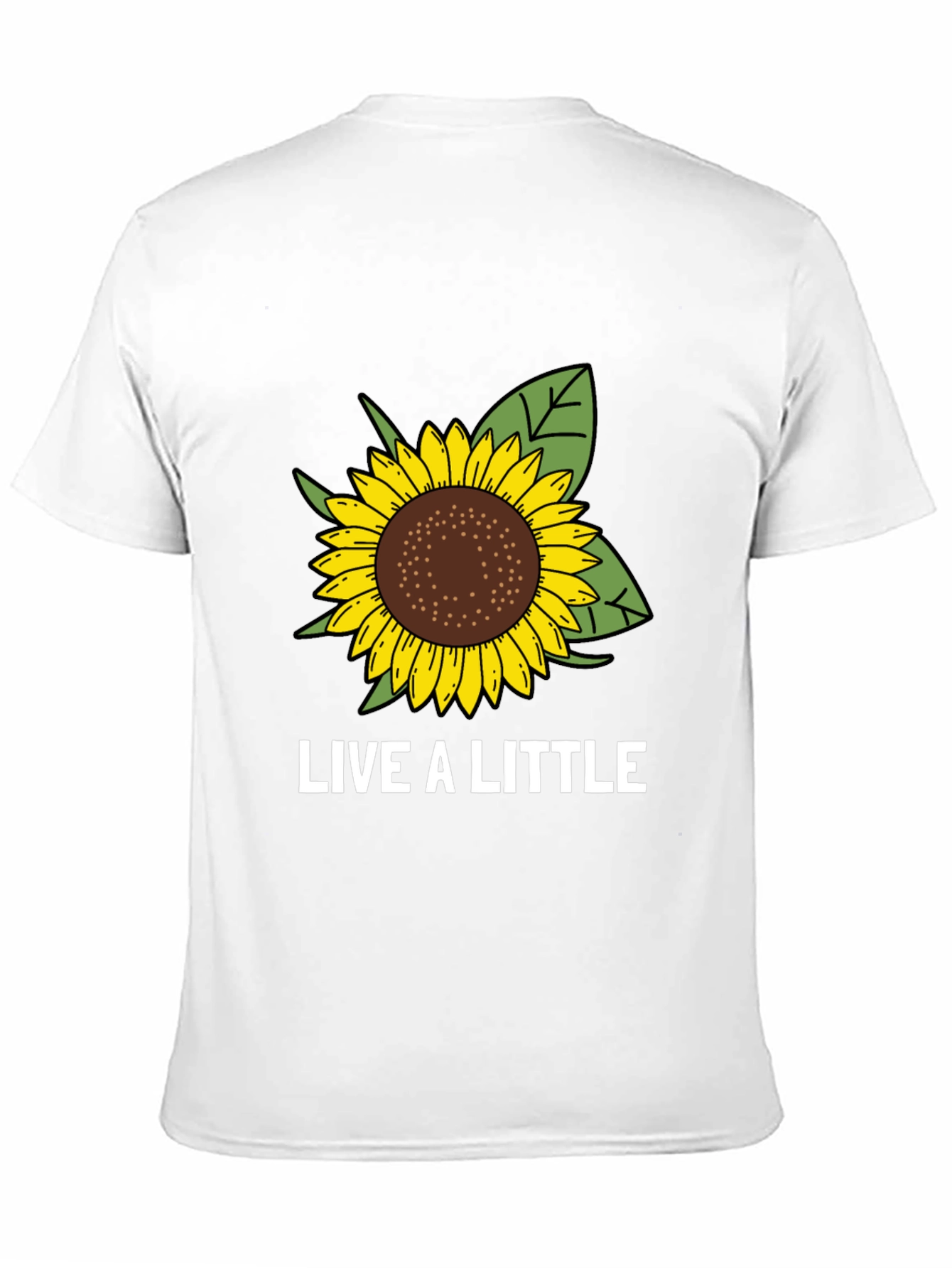 Live a Little Sunflower Graphic Tee