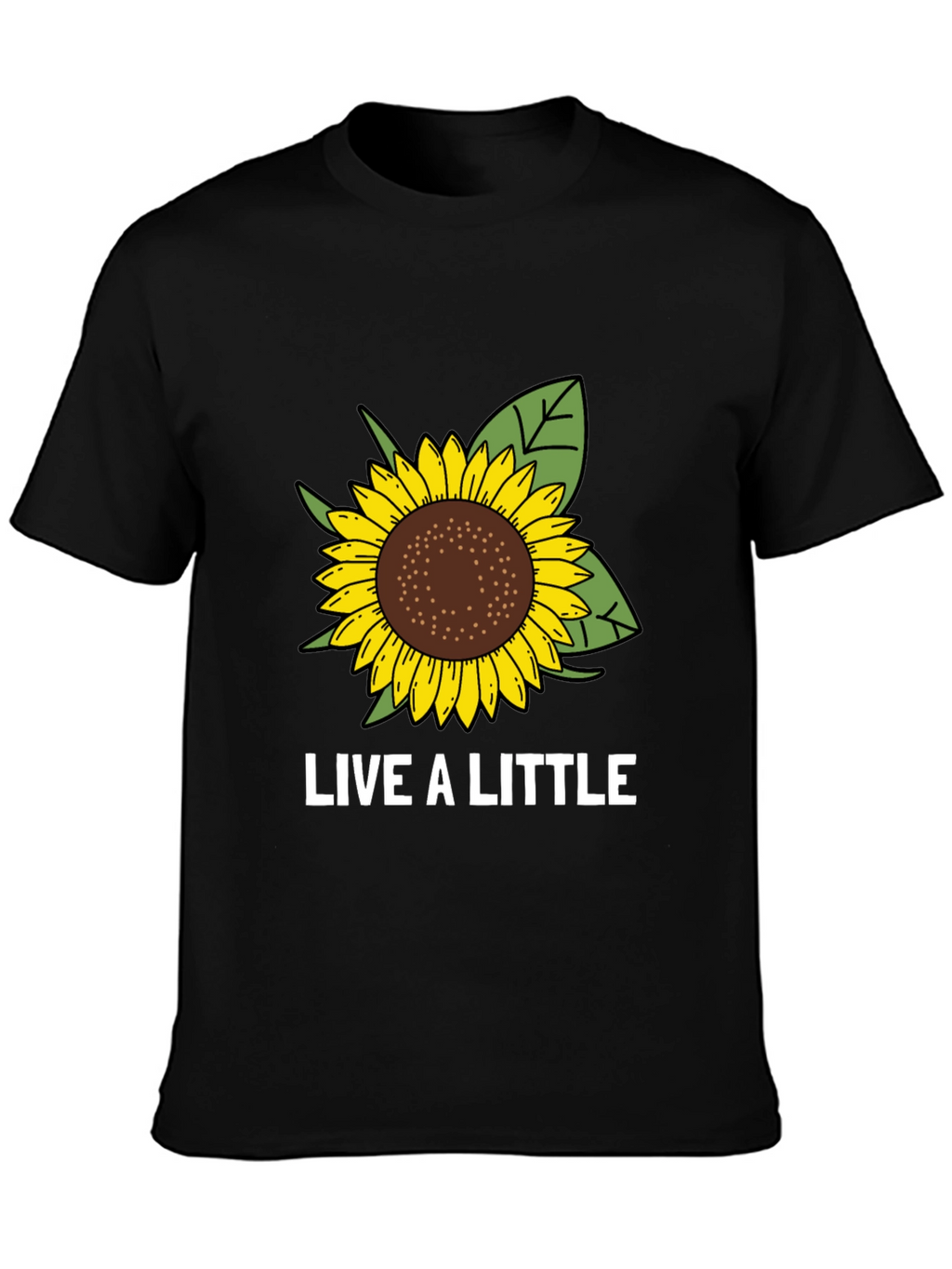 Live a Little Sunflower Graphic Tee