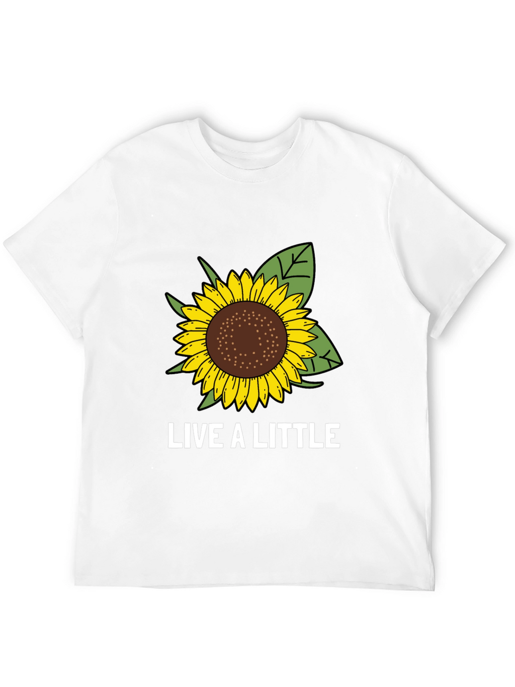 Live a Little Sunflower Graphic Tee
