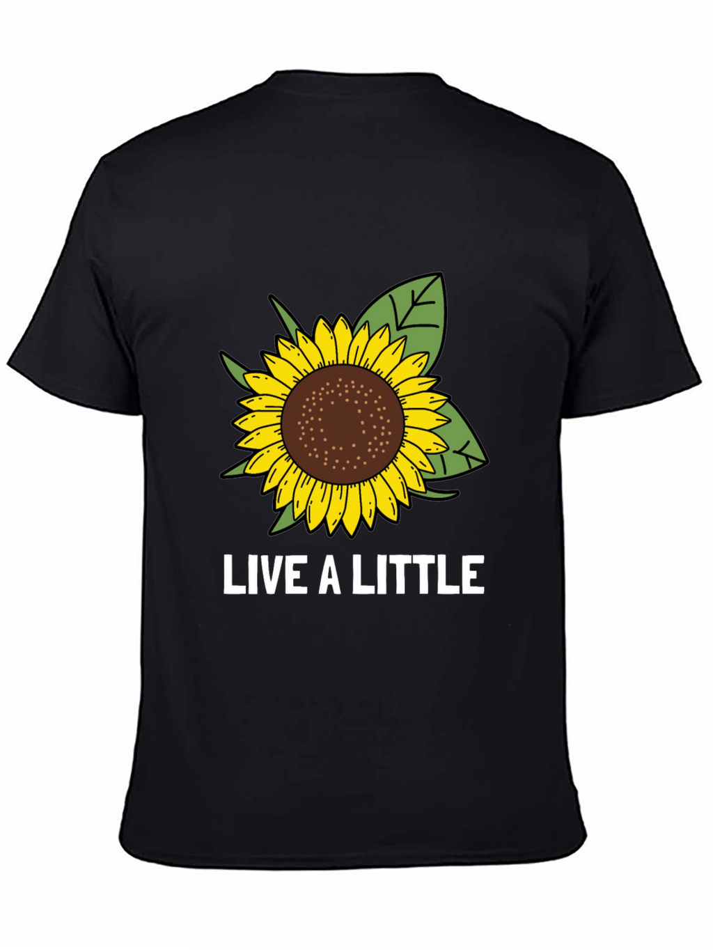 Live a Little Sunflower Graphic Tee