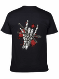 Rock On Skeleton Drummer T-Shirt