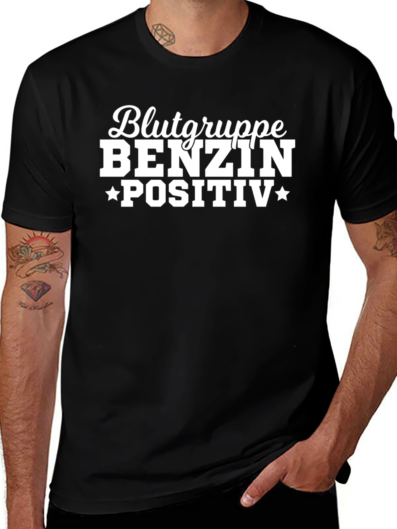 Benzin Positiv Black Graphic Tee