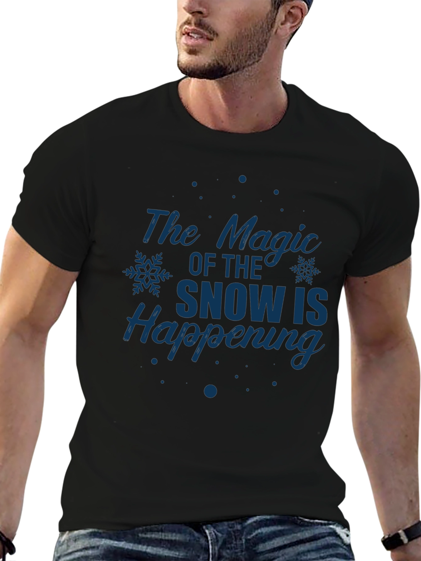 Magic of Snow Graphic Tee - Holiday Season Apparel