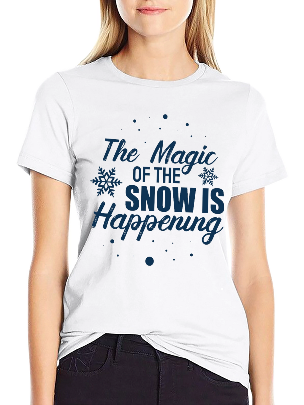 Magic of Snow Graphic Tee - Holiday Season Apparel