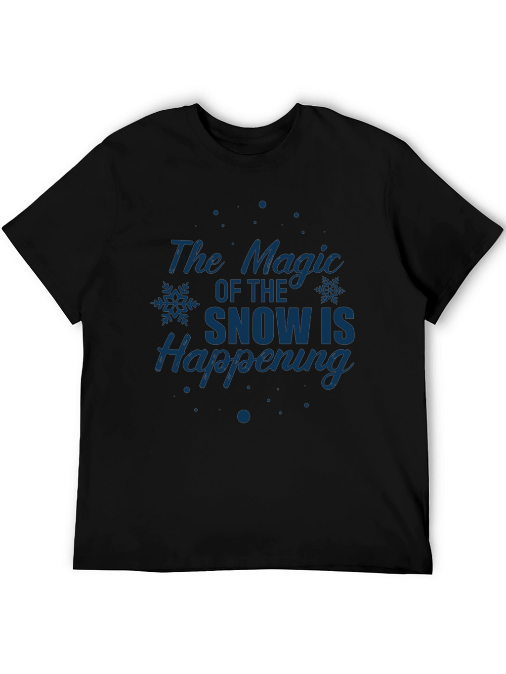 Magic of Snow Graphic Tee - Holiday Season Apparel