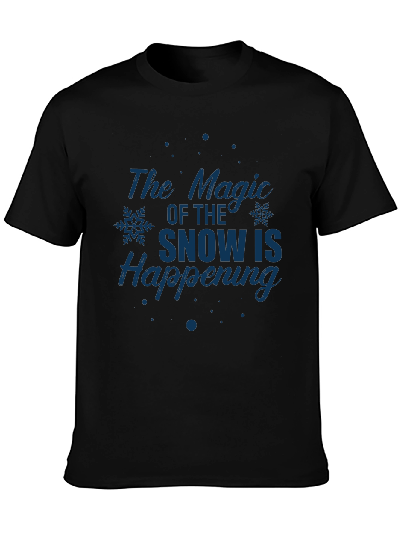Magic of Snow Graphic Tee - Holiday Season Apparel