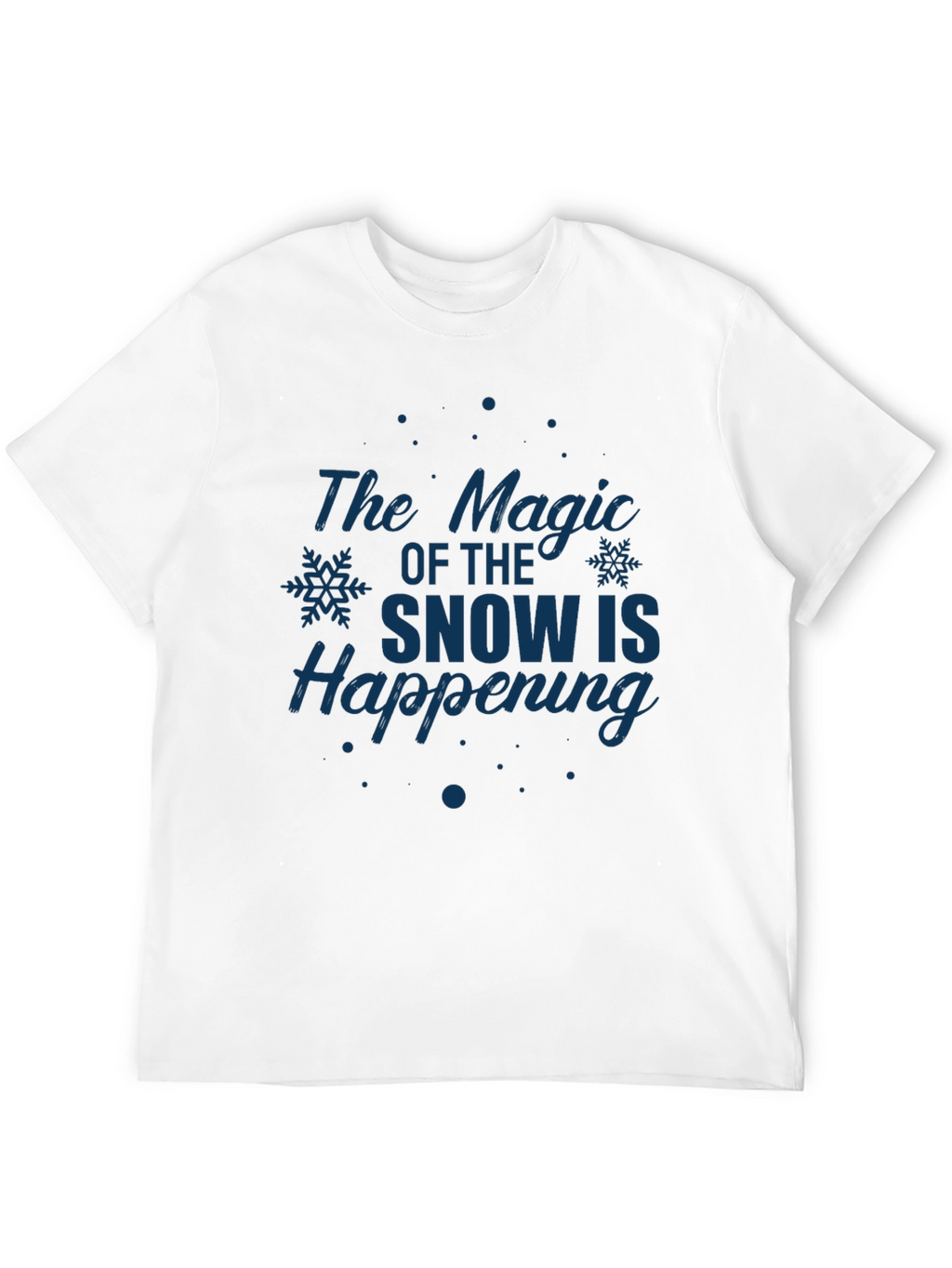 Magic of Snow Graphic Tee - Holiday Season Apparel
