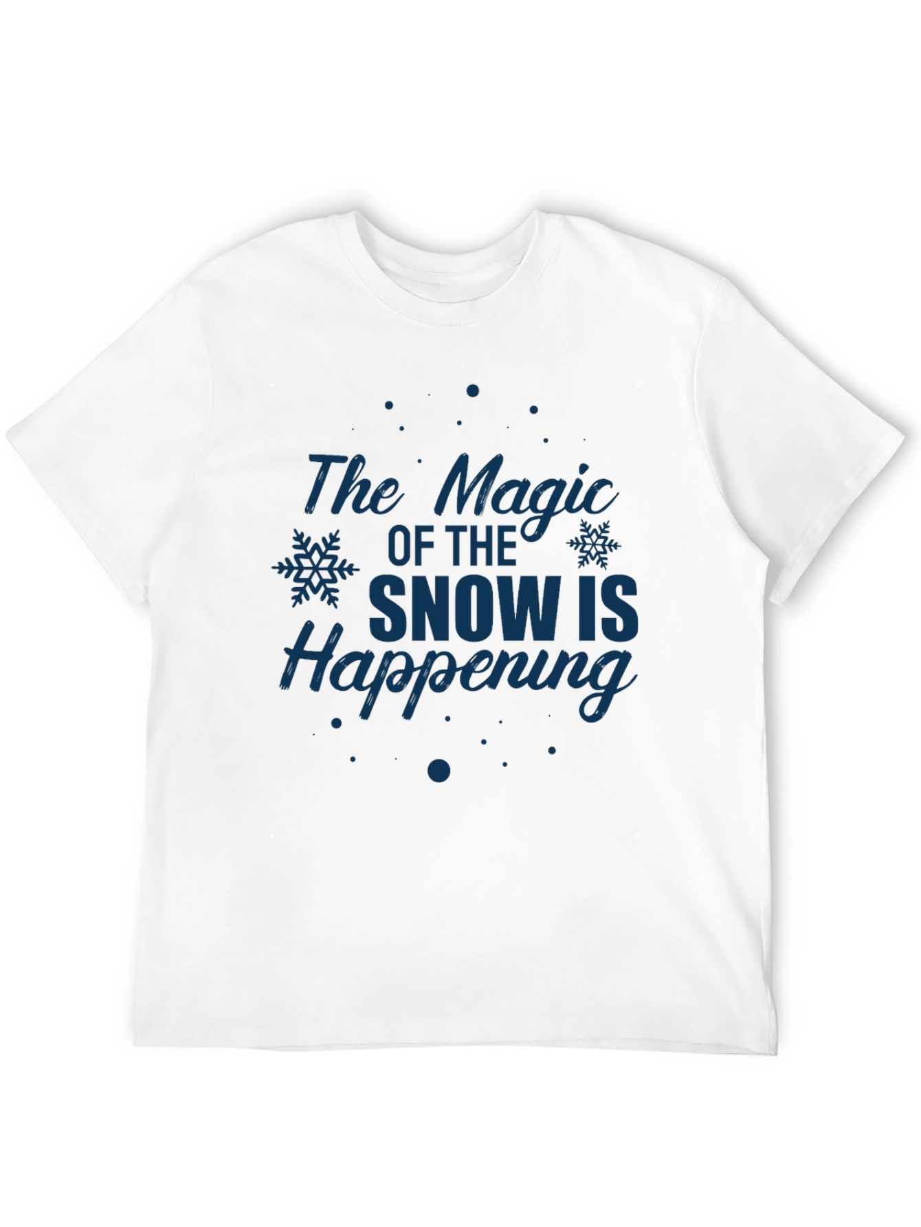 Magic of Snow Graphic Tee - Holiday Season Apparel