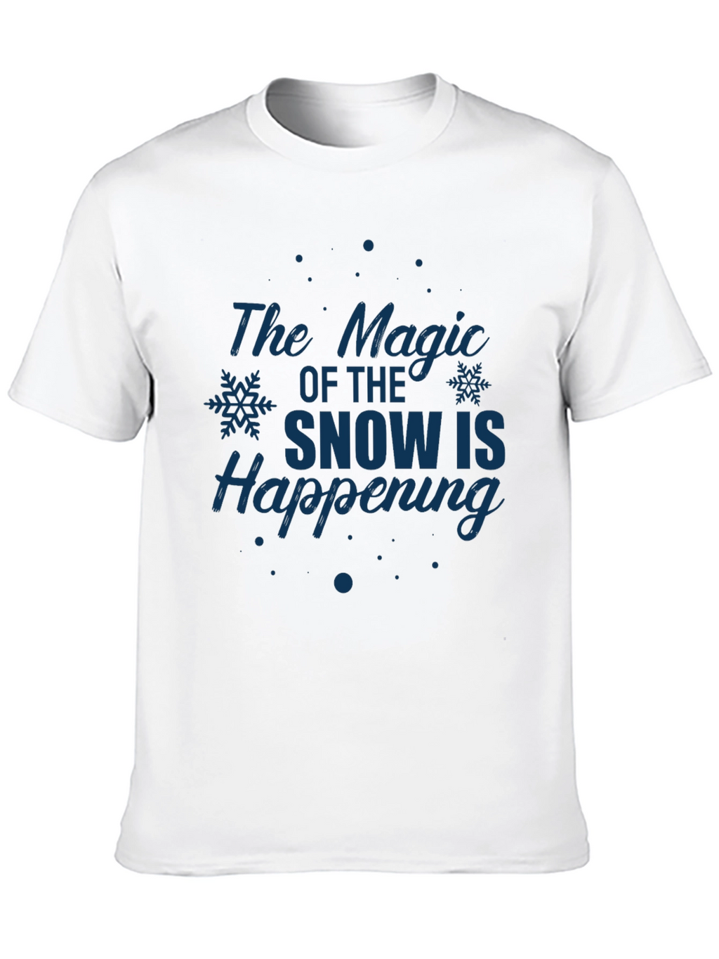 Magic of Snow Graphic Tee - Holiday Season Apparel