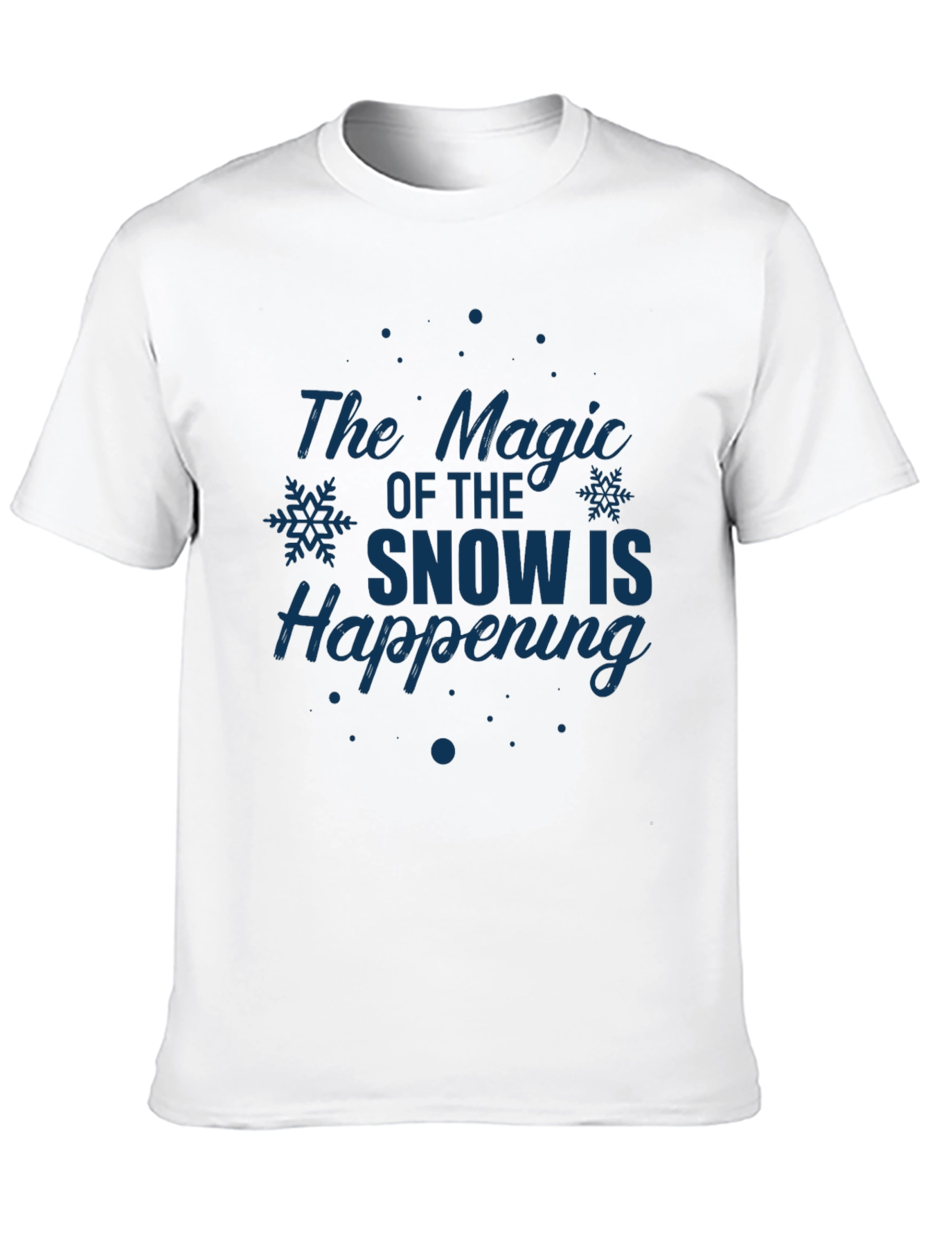 Magic of Snow Graphic Tee - Holiday Season Apparel