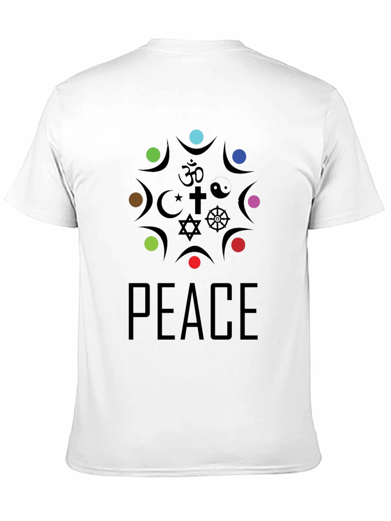 Unity Peace T-Shirt - Religious Symbol Design