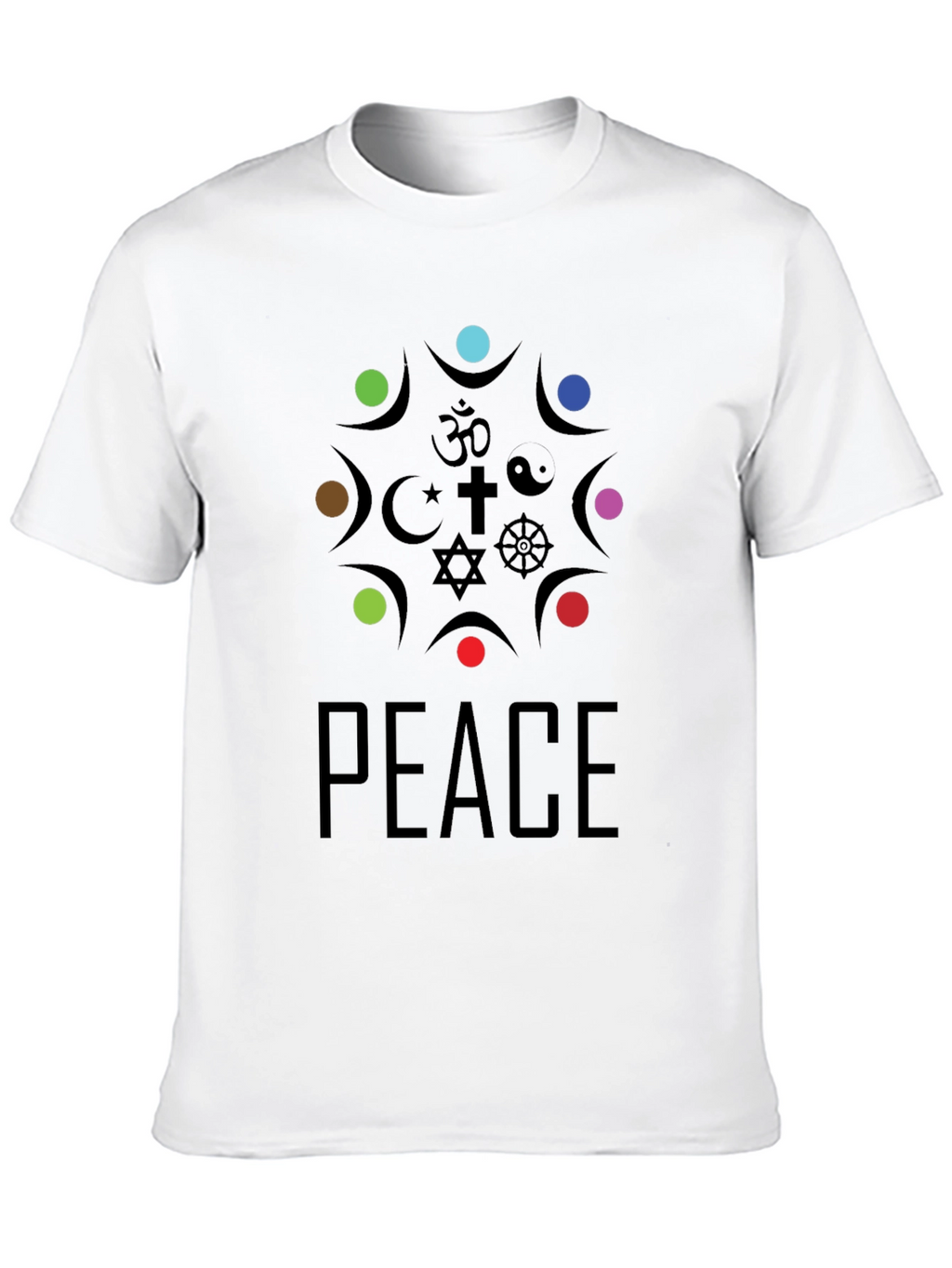Unity Peace T-Shirt - Religious Symbol Design