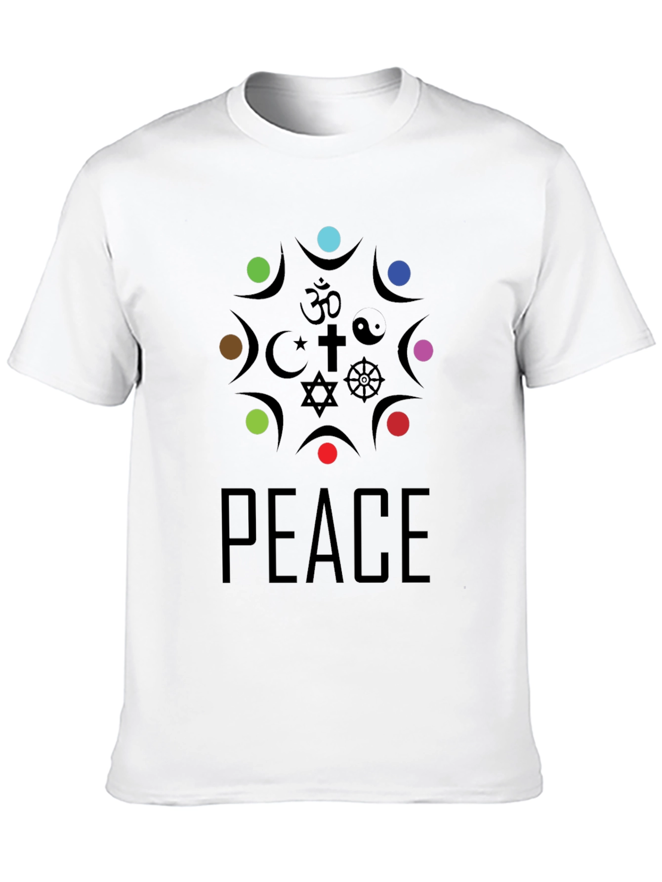 Unity Peace T-Shirt - Religious Symbol Design