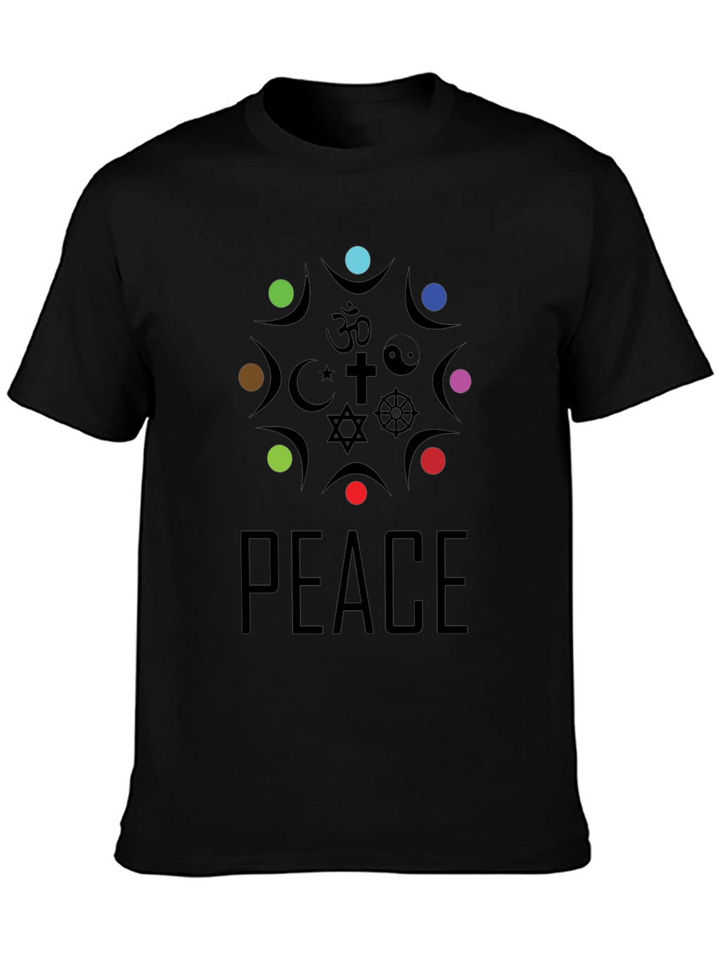 Unity Peace T-Shirt - Religious Symbol Design