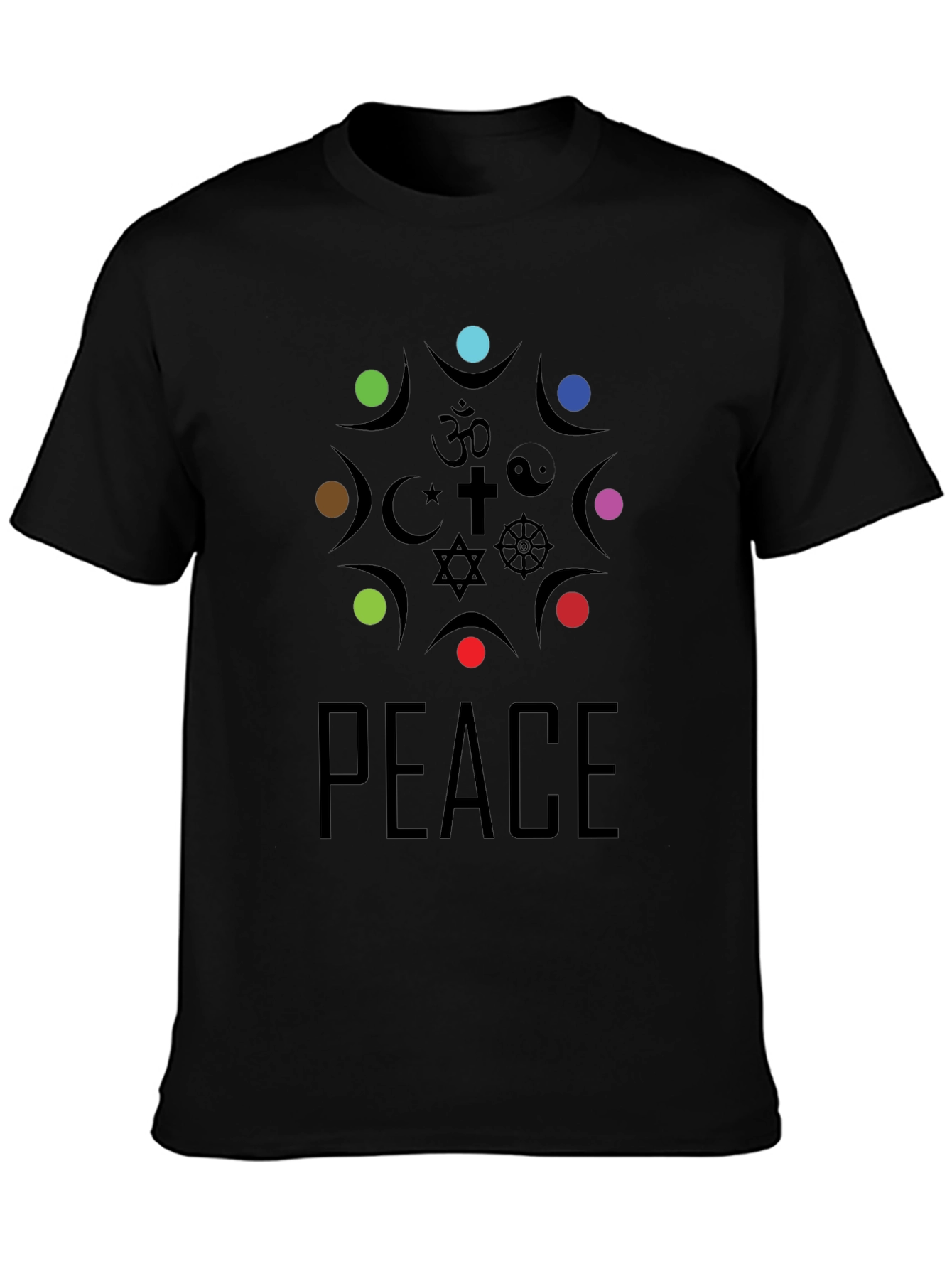 Unity Peace T-Shirt - Religious Symbol Design