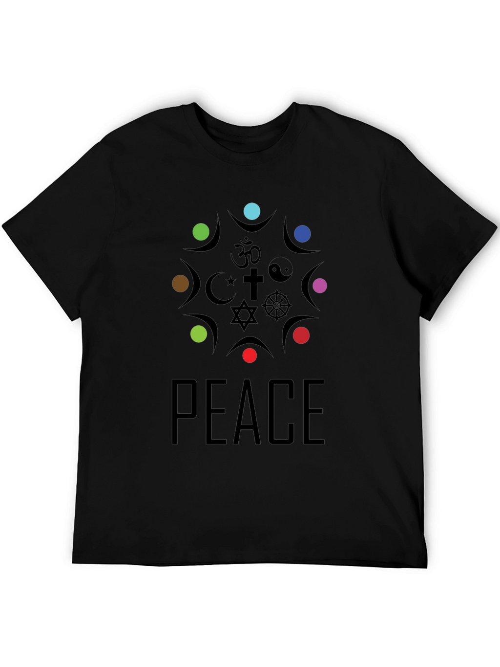 Unity Peace T-Shirt - Religious Symbol Design
