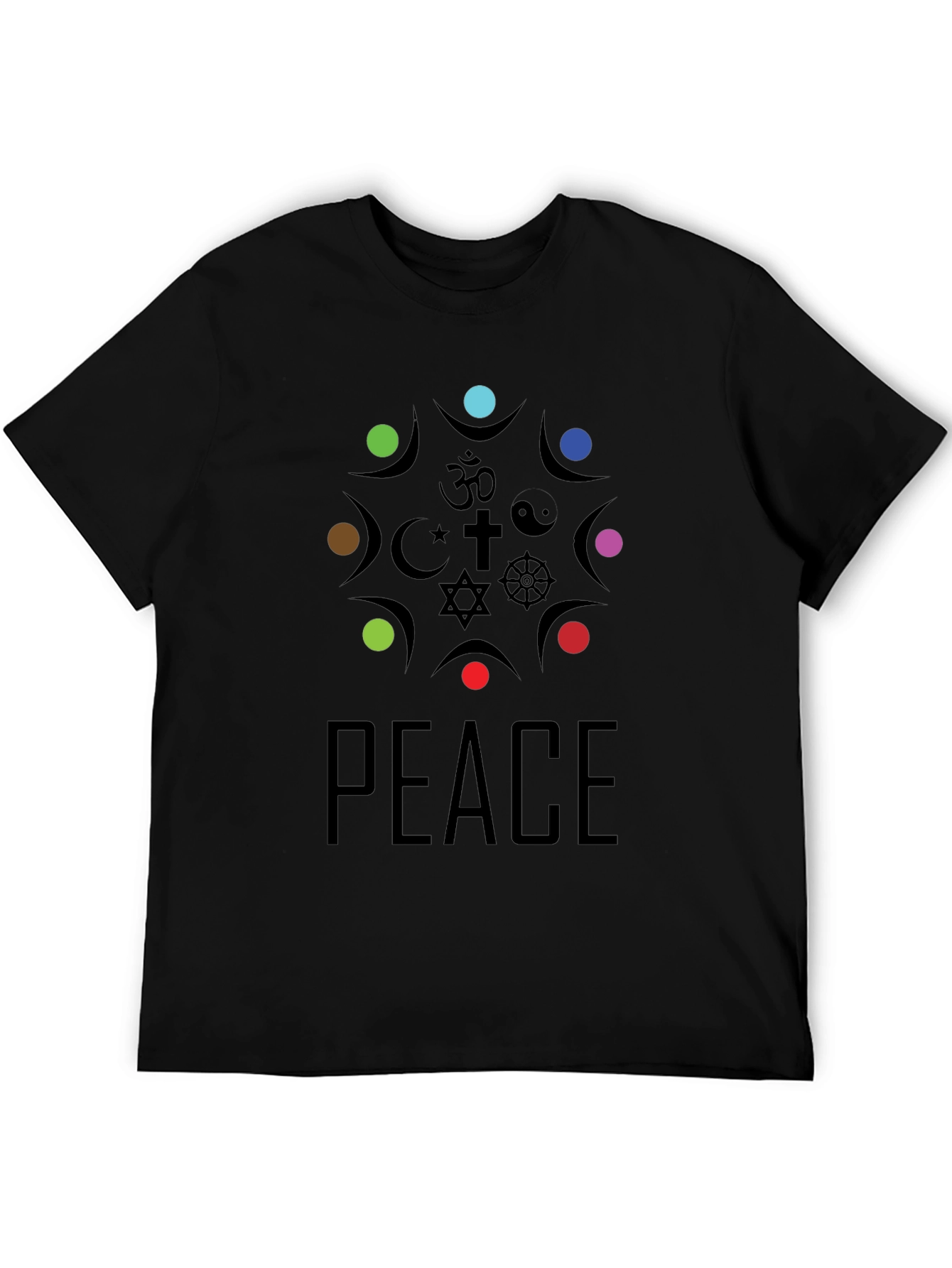 Unity Peace T-Shirt - Religious Symbol Design