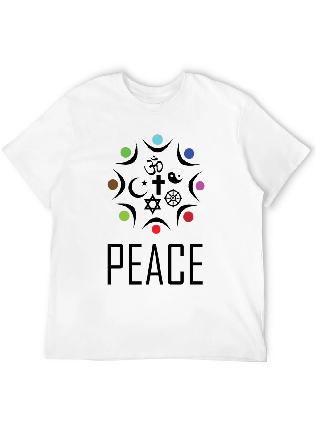 Unity Peace T-Shirt - Religious Symbol Design