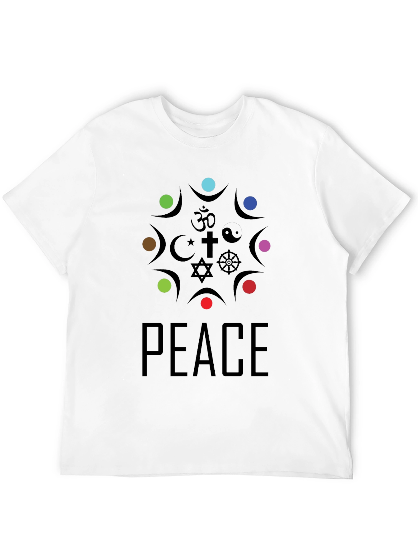 Unity Peace T-Shirt - Religious Symbol Design