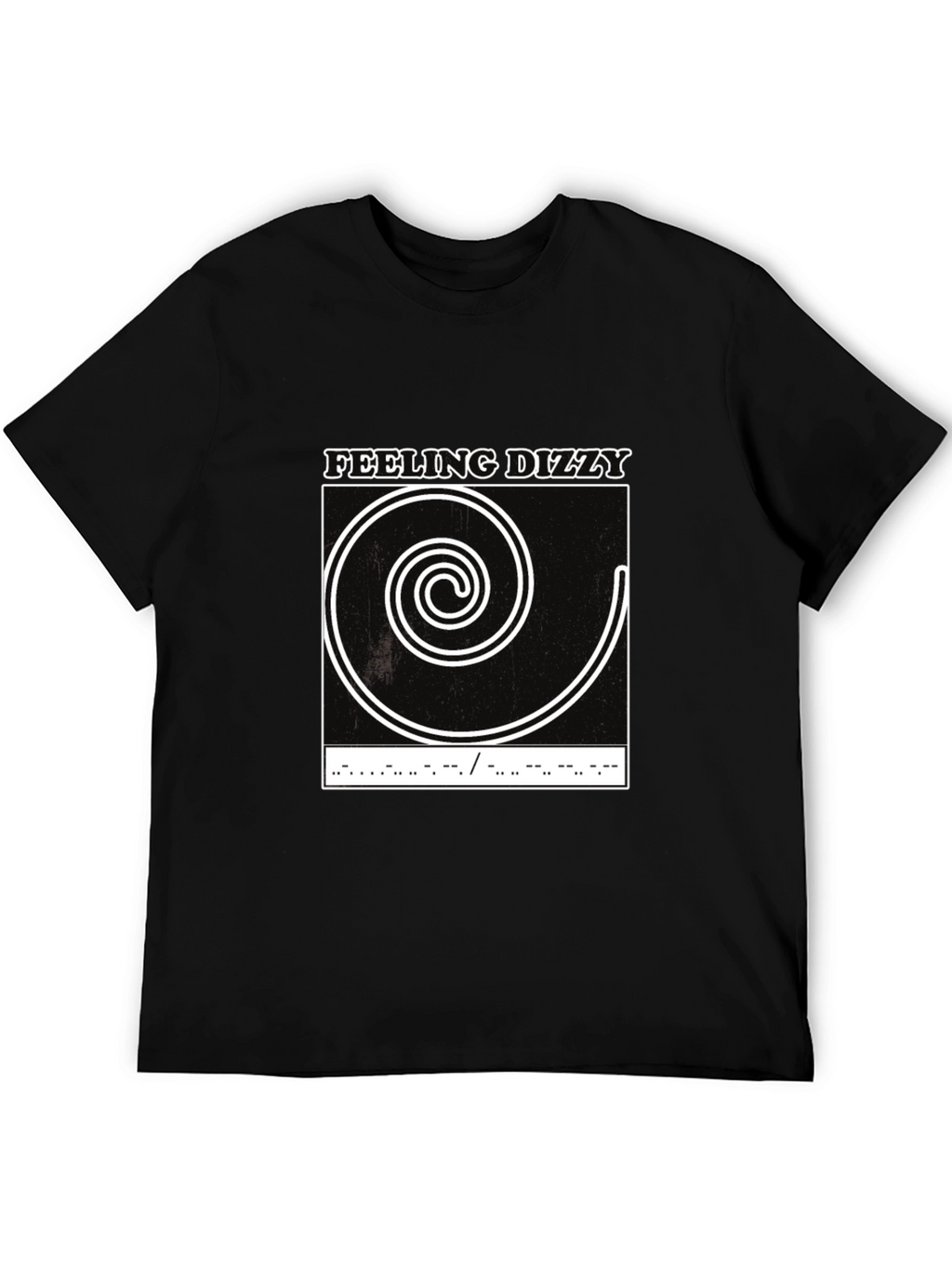 Feeling Dizzy Graphic Tee - Unique Spiral Design
