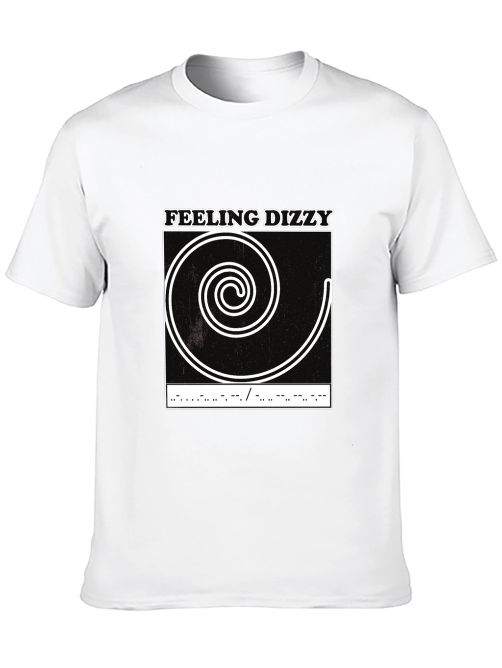 Feeling Dizzy Graphic Tee - Unique Spiral Design