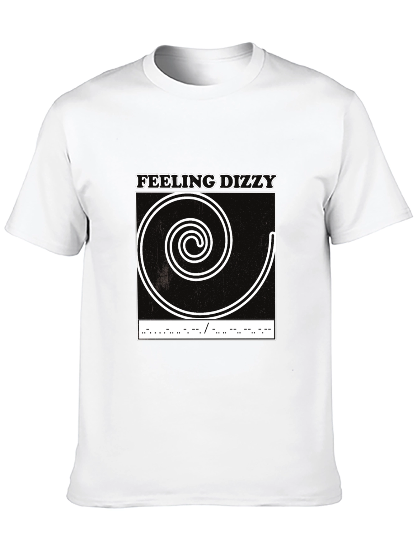 Feeling Dizzy Graphic Tee - Unique Spiral Design