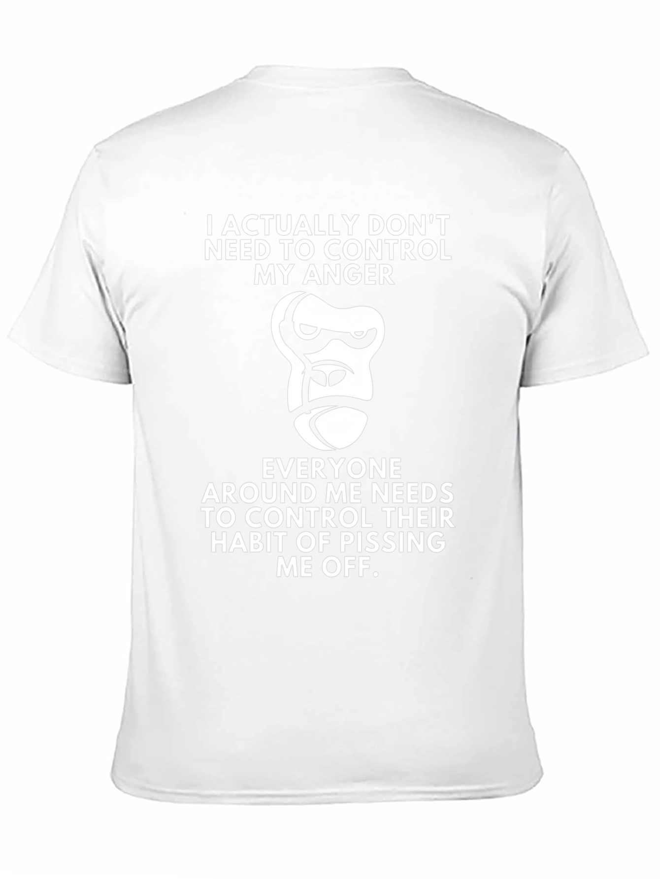 Funny Gorilla Graphic T-Shirt - Anger Management
