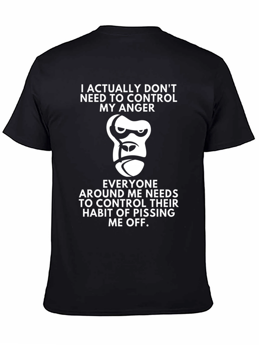 Funny Gorilla Graphic T-Shirt - Anger Management