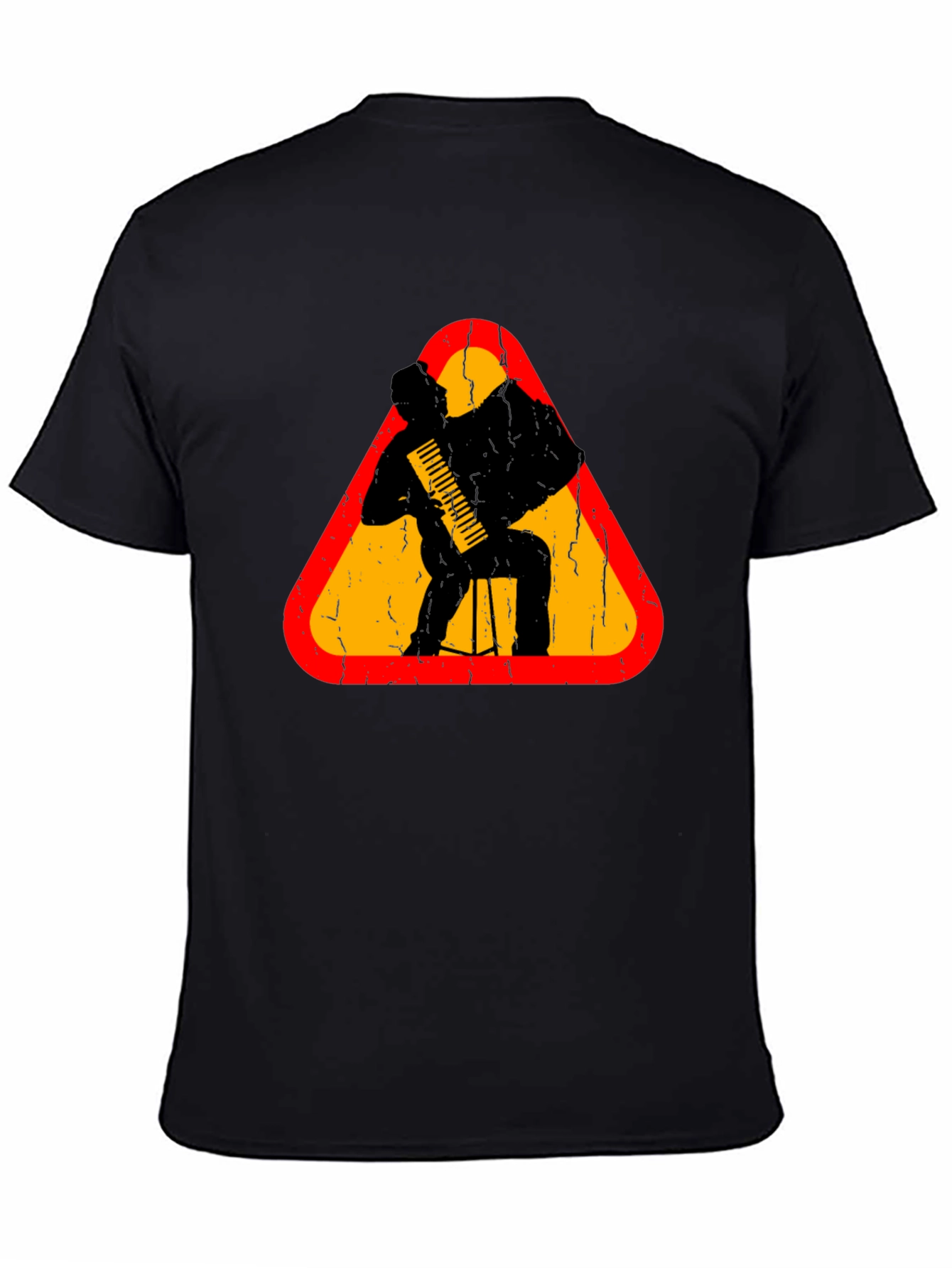 Accordion Player Graphic Tee - Music Lover T-Shirt
