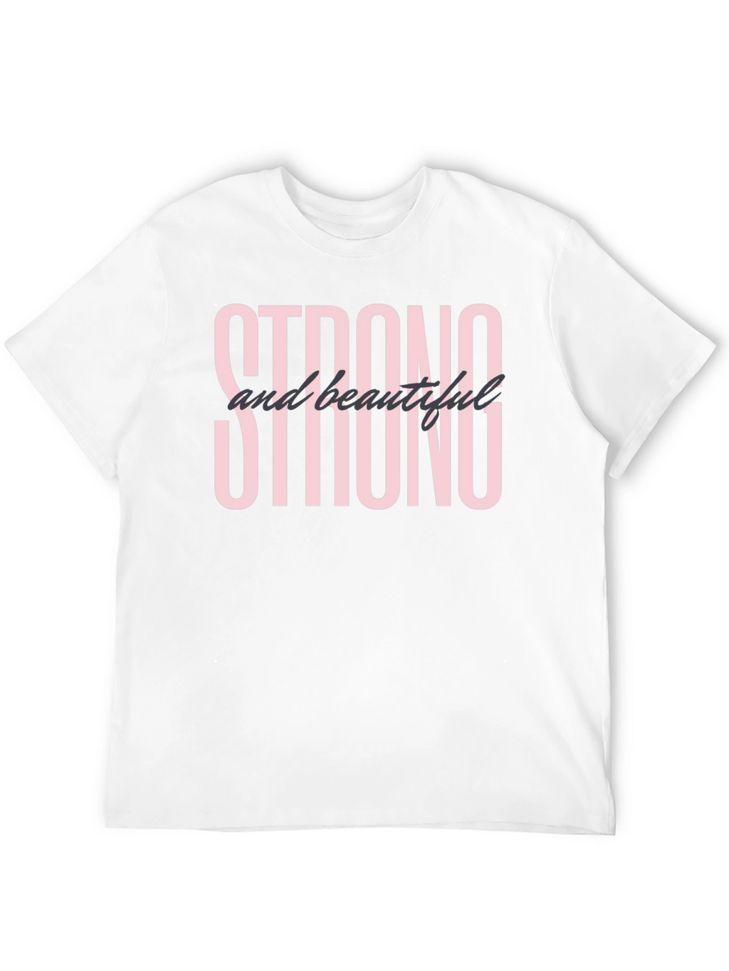 Strong & Beautiful Graphic Tee - Black
