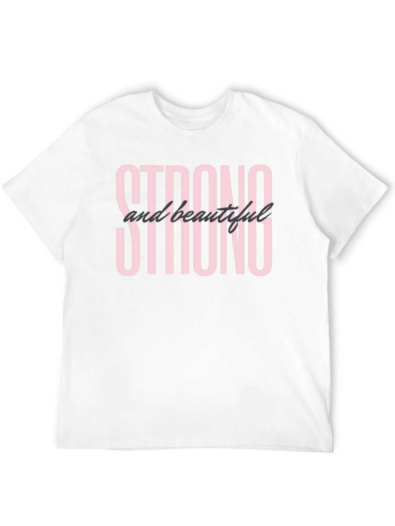 Strong & Beautiful Graphic Tee - Black