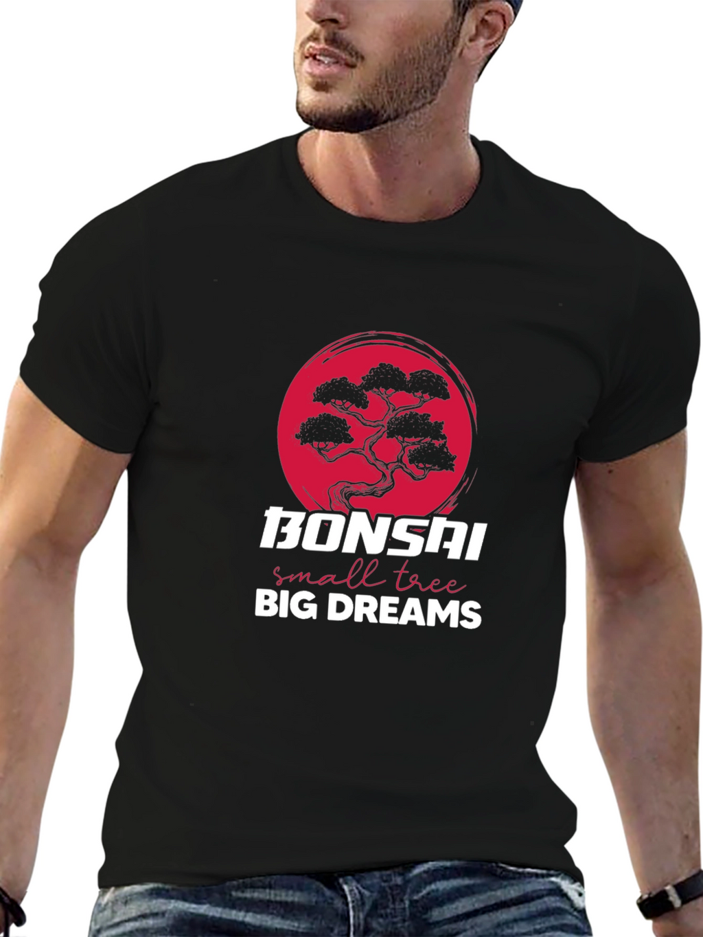 Bonsai Tree Graphic T-Shirt - Small Tree Big Dreams