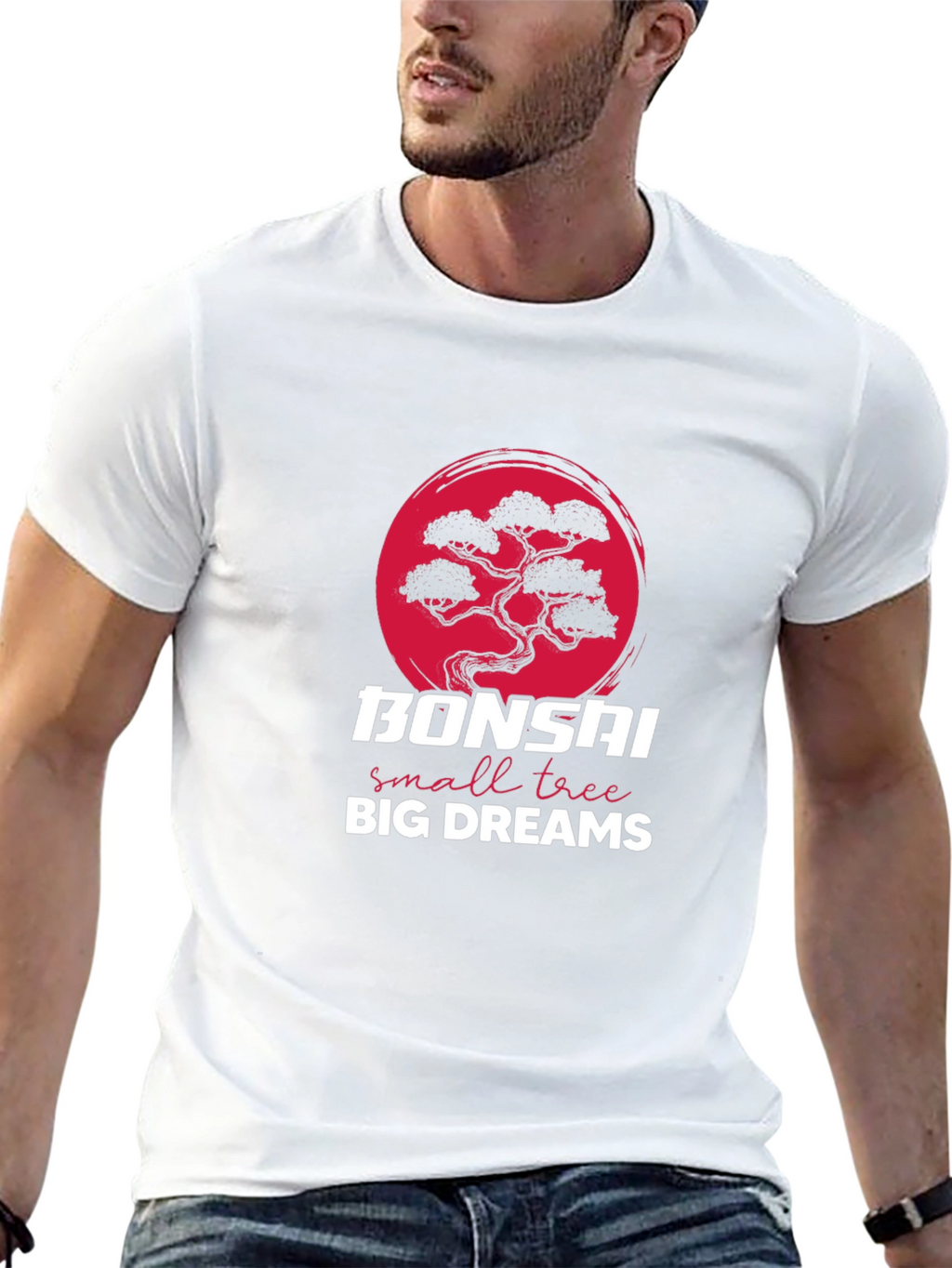 Bonsai Tree Graphic T-Shirt - Small Tree Big Dreams