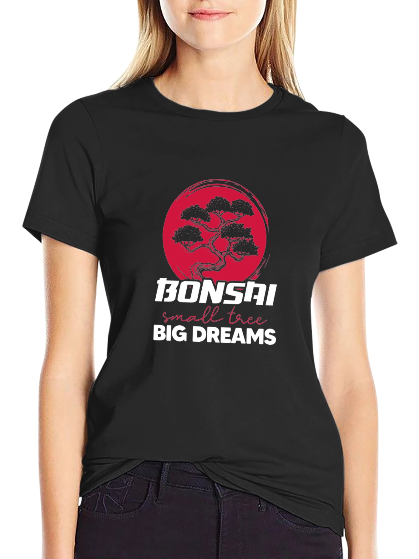 Bonsai Tree Graphic T-Shirt - Small Tree Big Dreams