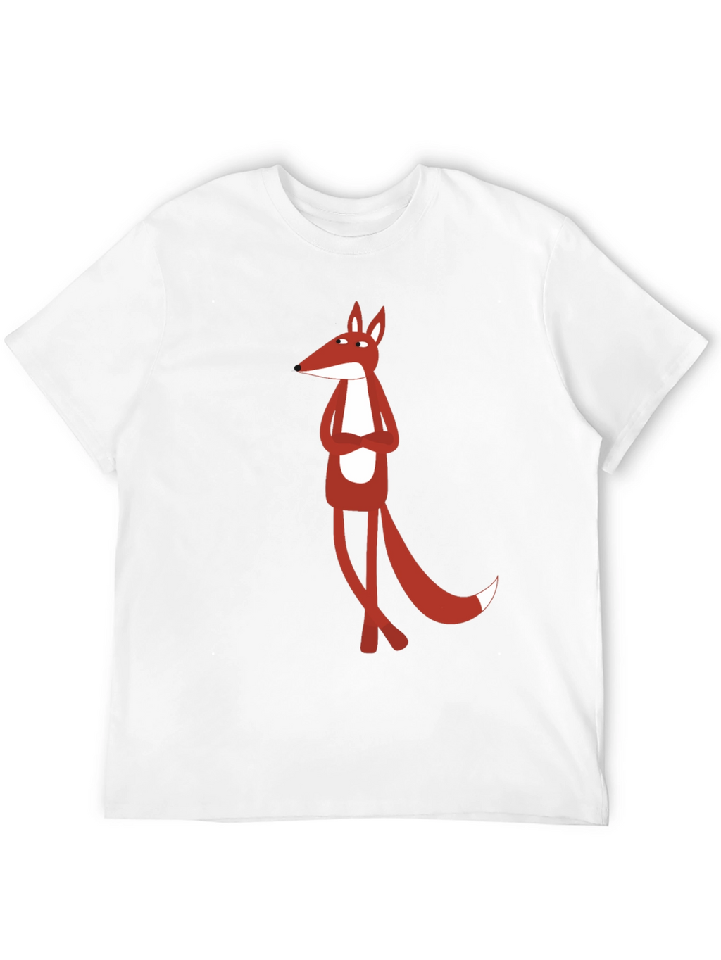 Cool Fox Graphic Tee - Black Cotton T-Shirt