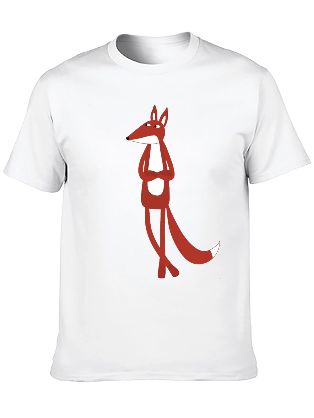 Cool Fox Graphic Tee - Black Cotton T-Shirt