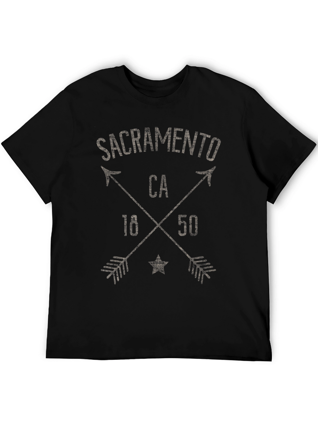 Sacramento CA T-Shirt - Crossed Arrows Design