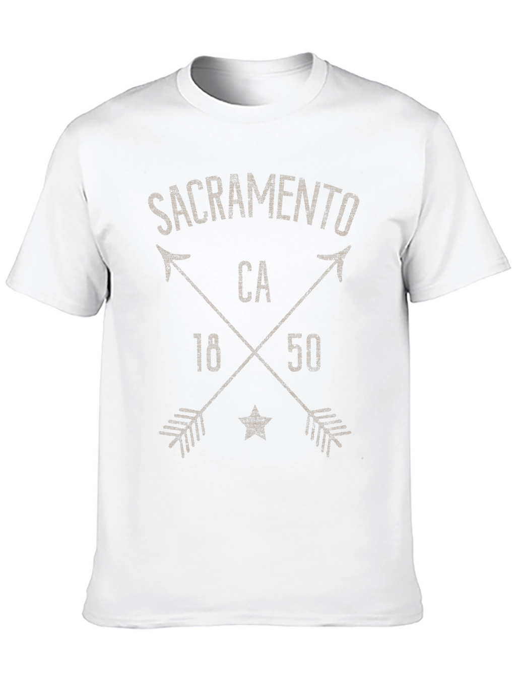 Sacramento CA T-Shirt - Crossed Arrows Design