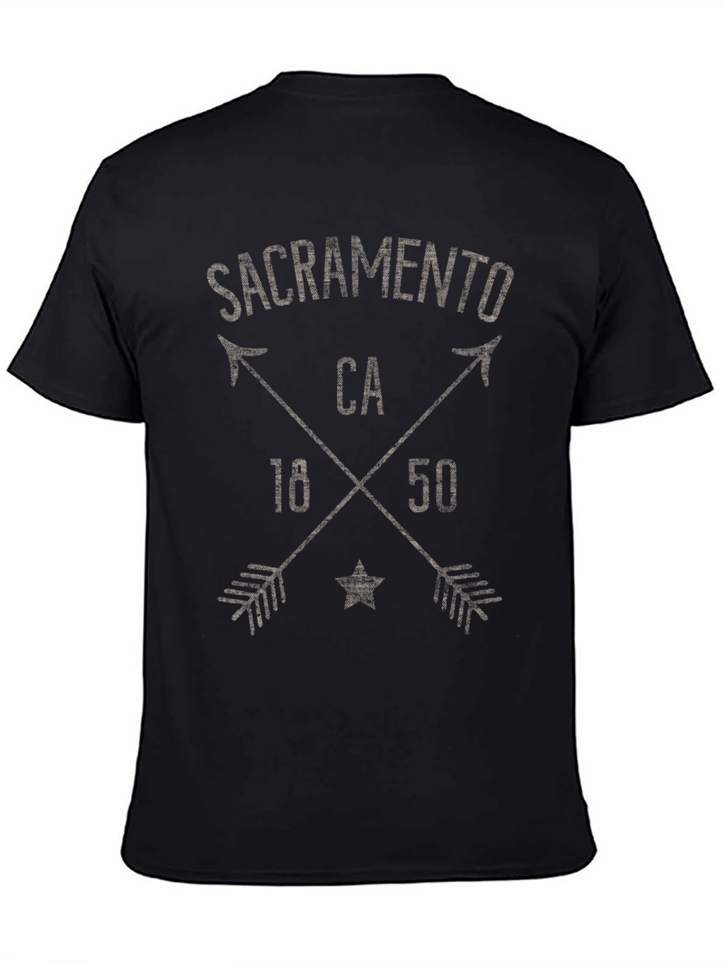 Sacramento CA T-Shirt - Crossed Arrows Design