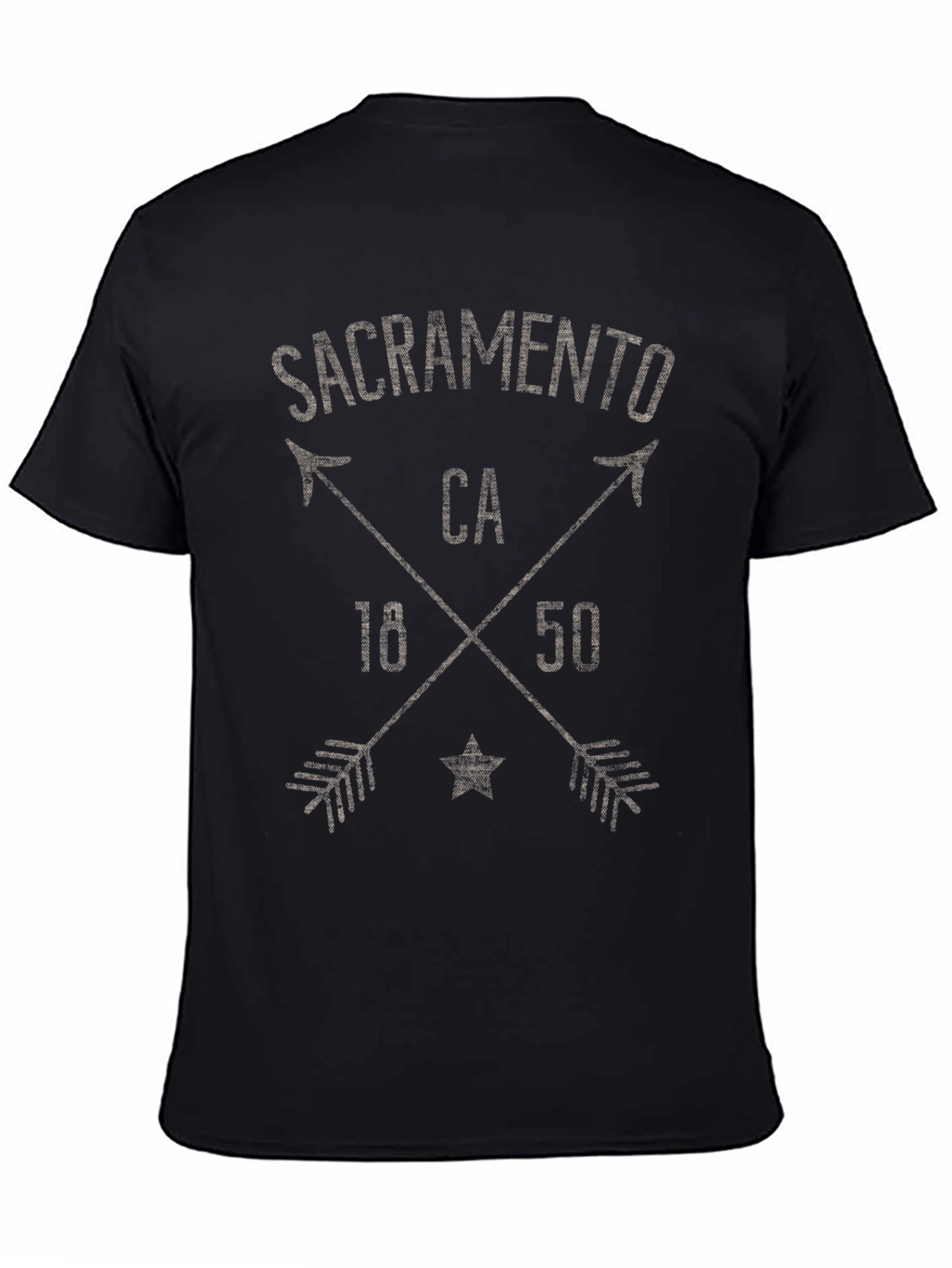 Sacramento CA T-Shirt - Crossed Arrows Design