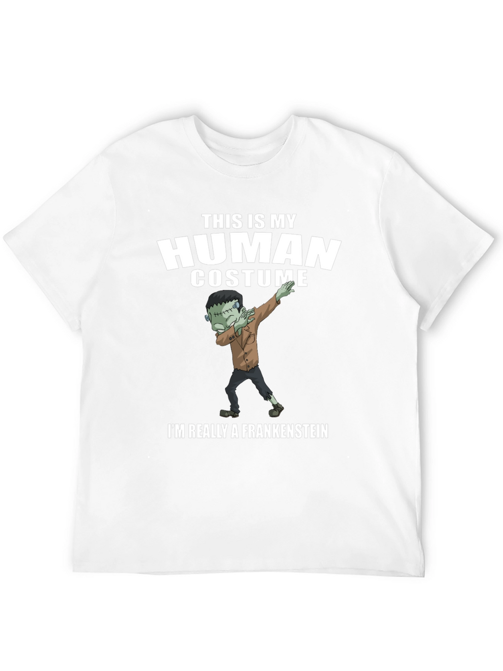 Funny Frankenstein Human Costume Graphic Tee