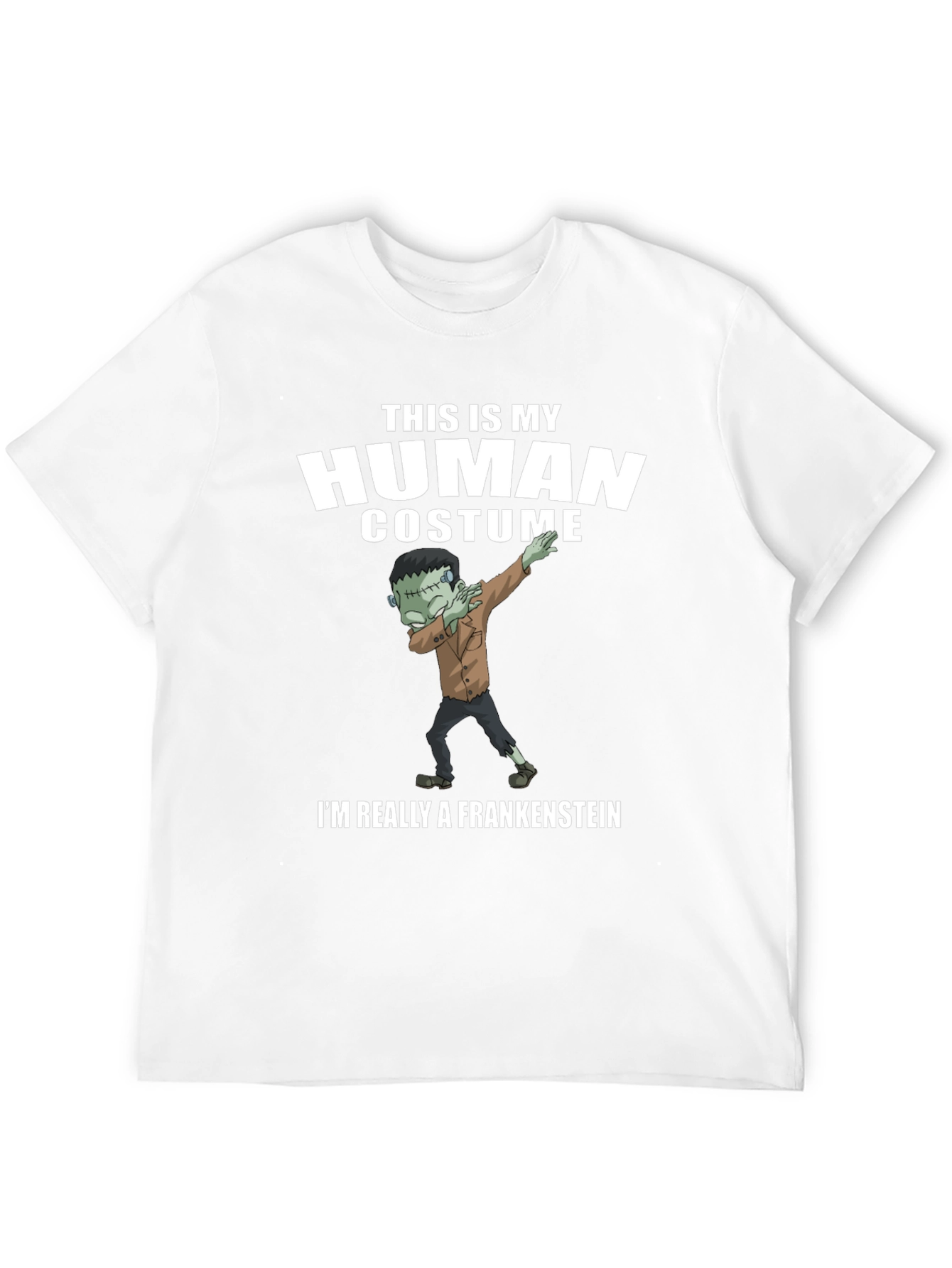 Funny Frankenstein Human Costume Graphic Tee