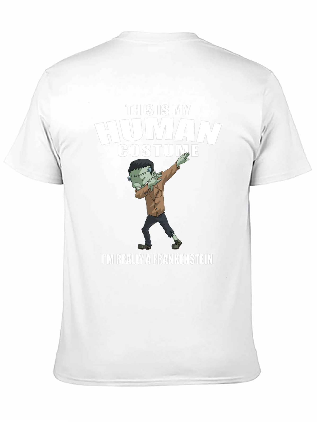 Funny Frankenstein Human Costume Graphic Tee